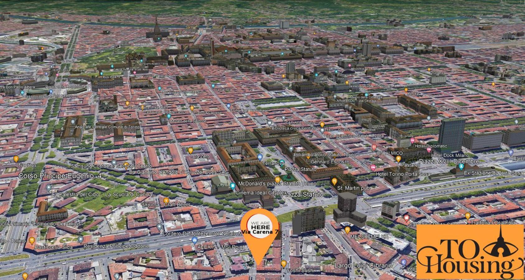 To-Housing3, Luce E Relax Al Centro Di Torino Lägenhet Exteriör bild